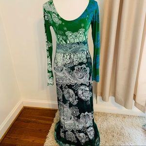 Desigual long sleeves maxi dress